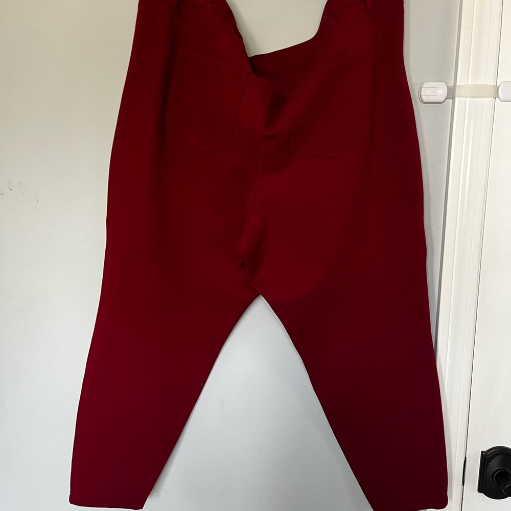 Size 24 Maroon Pants Torrid Ankle Skinny